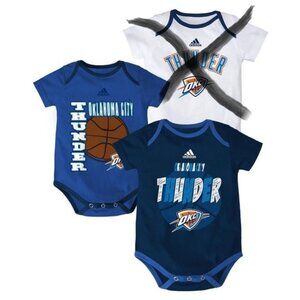 NBA adidas Oklahoma City Thunder Bodysuit Set Bundle of 2